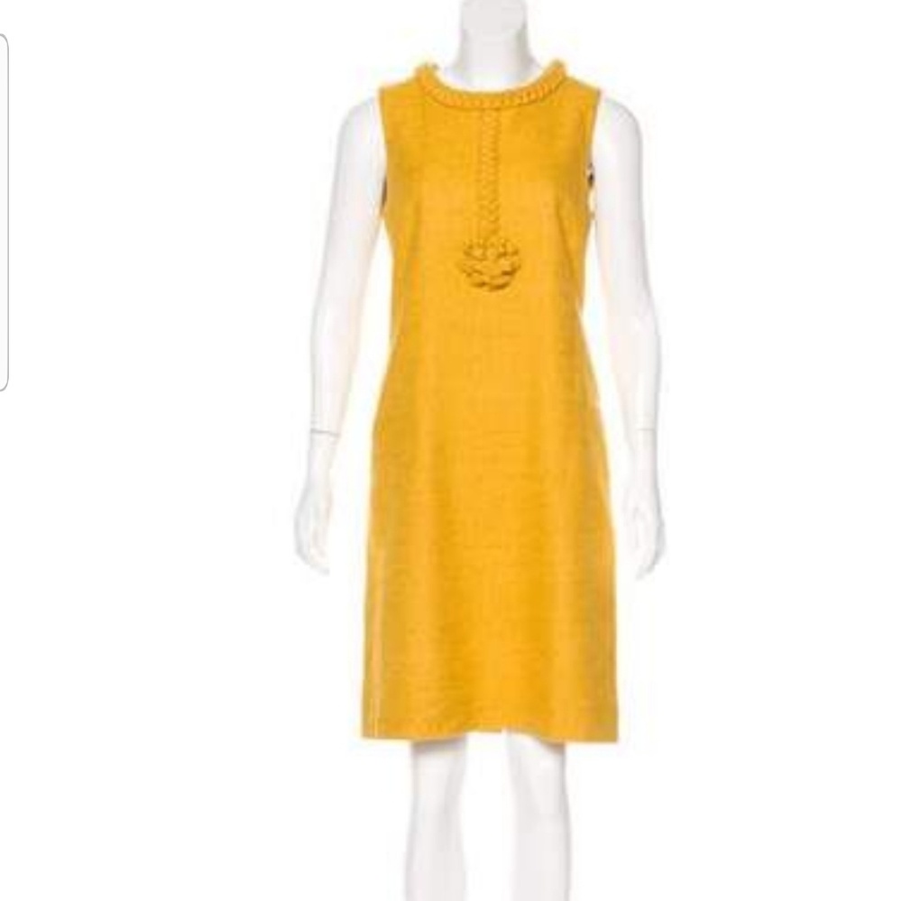 Tory Burch yellow sheath dress